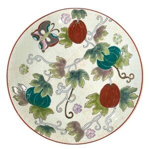Vintage Nora Fenton Design Hand Painted Chinese Porcelain Wall Plate